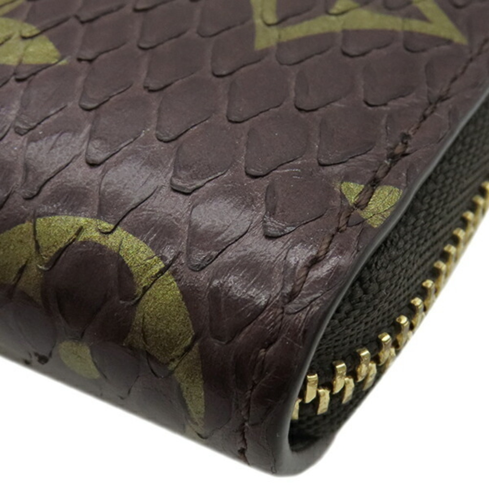 Louis Vuitton Coin Case Zippy Python Brown Card H… - image 4